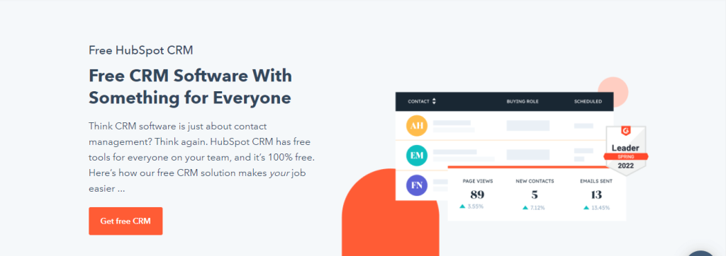 HubSpot page