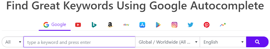 KeywordTool.io