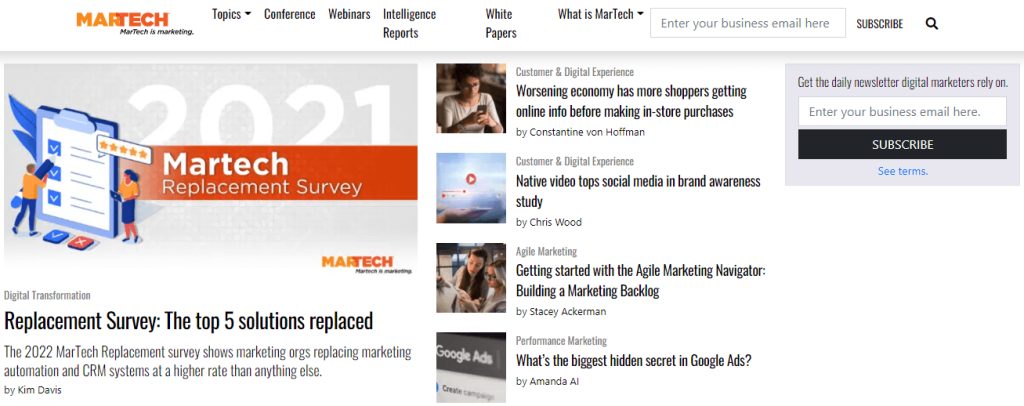 MarTech blog