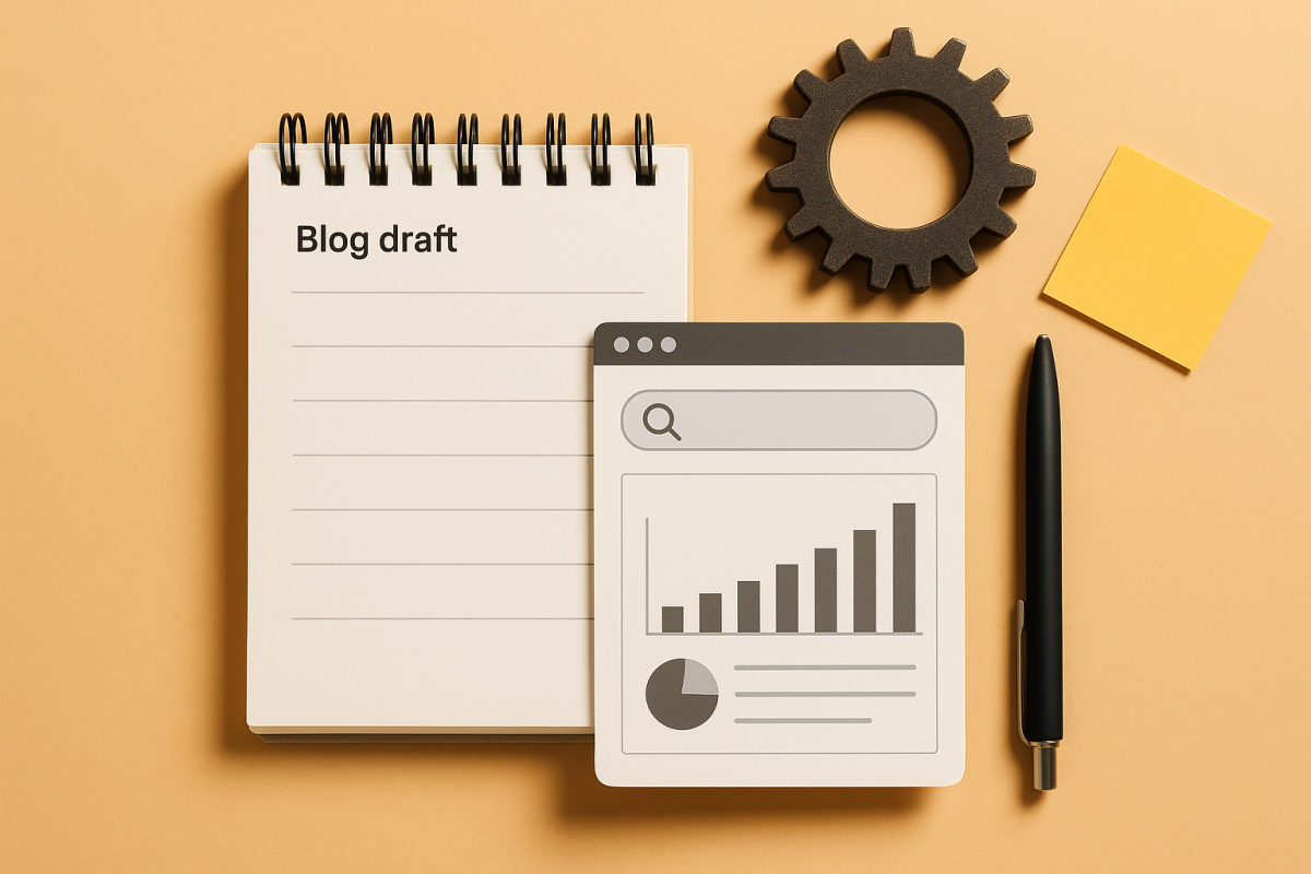 materiais de trabalho para redação de blog