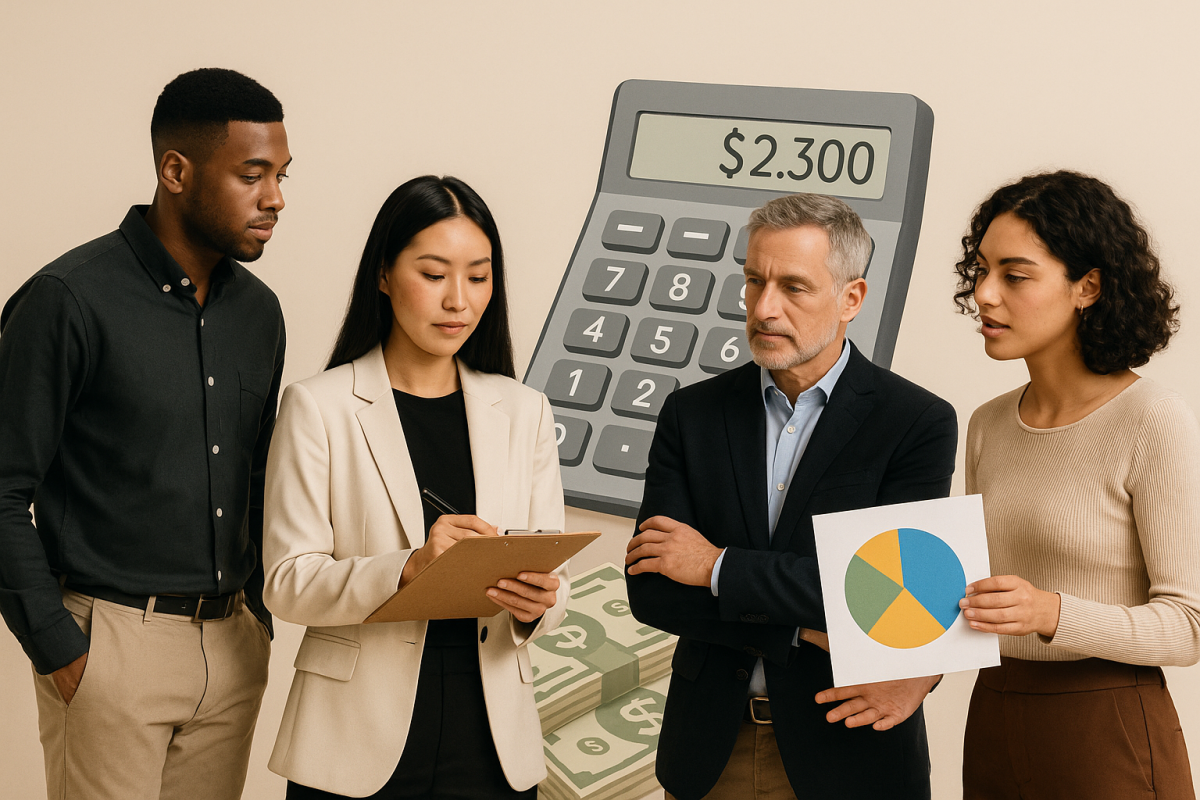 grupo discutindo planejamento financeiro pessoal