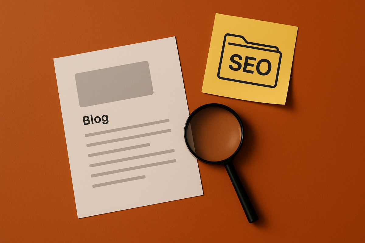 Materiais sobre SEO e blog.