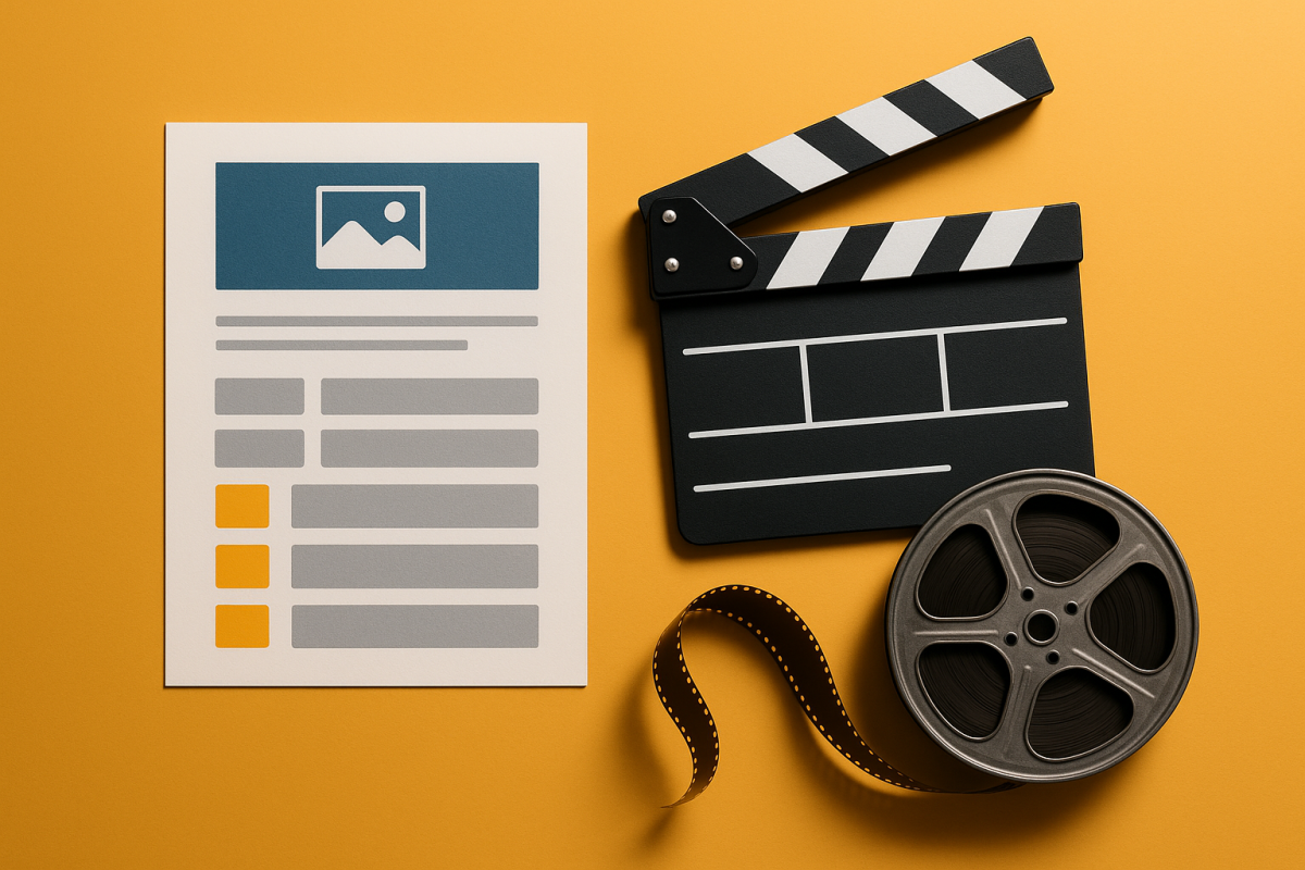 materiais de produção de filmes sobre negócios